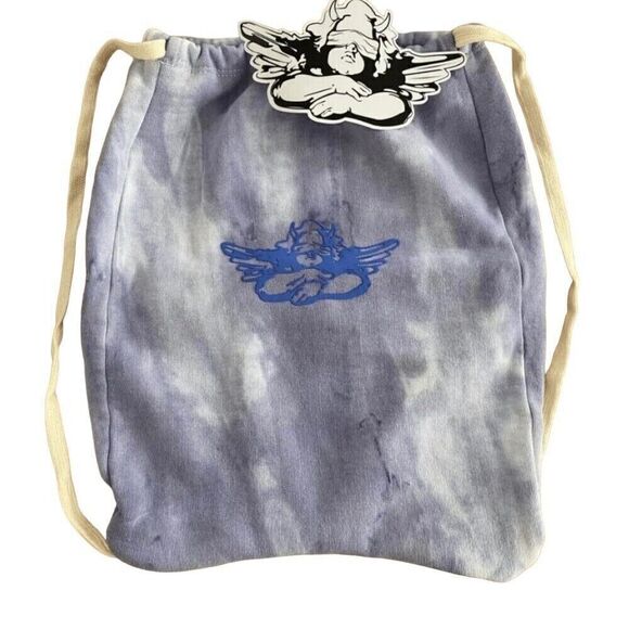 Boys Lie Purple Tie Dye Cotton Slushie Drawstring Backpack (Unreleased) - Picture 1 of 9